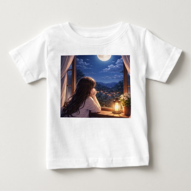 Camiseta De Bebé Una tranquila conversación con el cielo (Anverso)