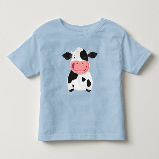 Camiseta De Bebé Una vaca lechera feliz (Anverso)