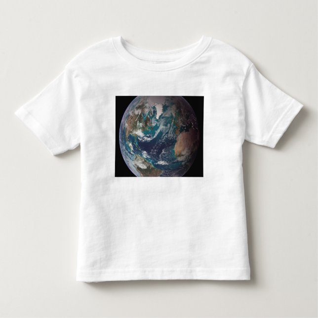 Camiseta De Bebé Una visión completa de la Tierra que muestre los d (Anverso)