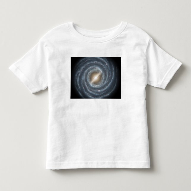 Camiseta De Bebé Una vista de nuestra propia Galaxia Vía Láctea (Anverso)