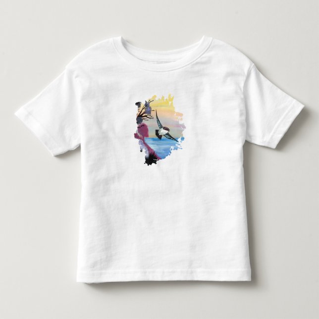 Camiseta De Bebé Una vista de pájaros (Anverso)