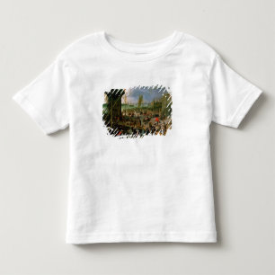 Camiseta De Bebé Una vista del puerto de Amberes