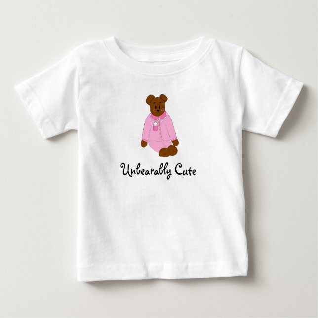 Camiseta De Bebé Unbearably Cute (Anverso)