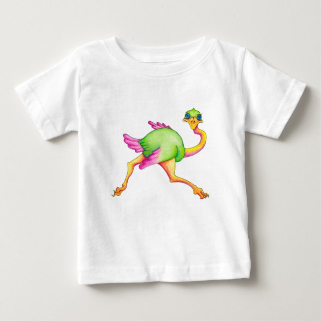 Camiseta De Bebé Uncommon Ostrich (Anverso)