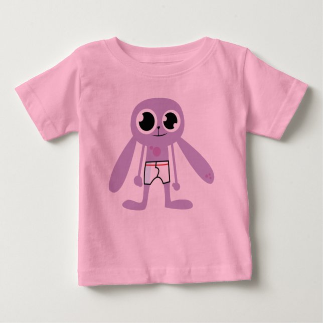 Camiseta De Bebé undie bunnie pj (Anverso)