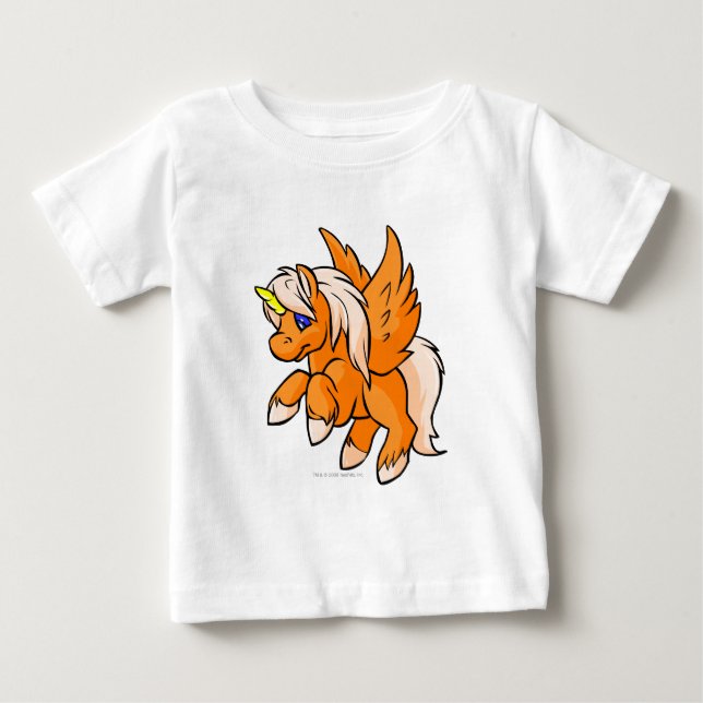 Camiseta De Bebé Uni Naranja (Anverso)