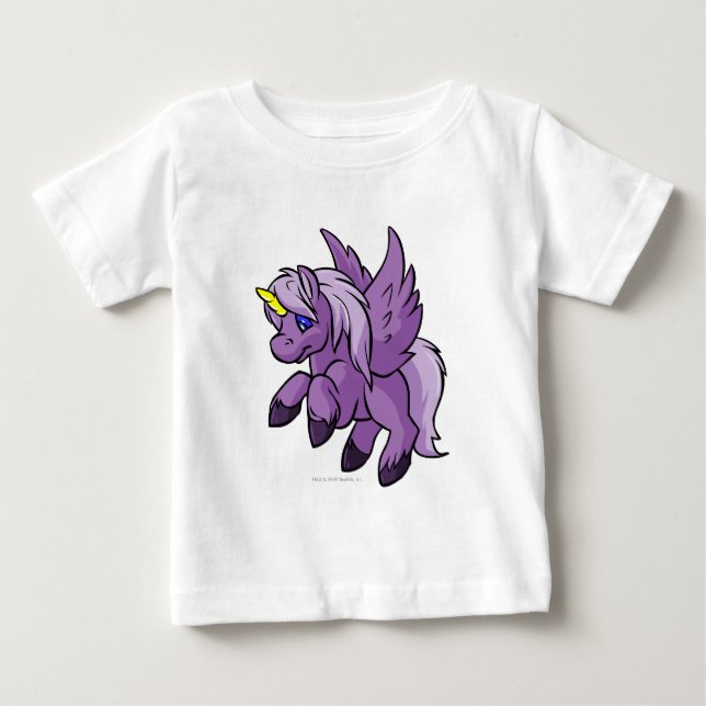 Camiseta De Bebé Uni púrpura (Anverso)