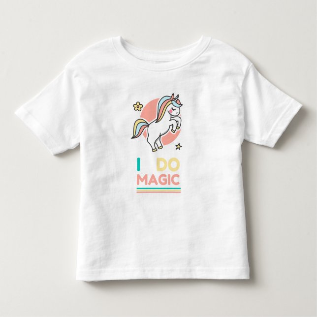 Camiseta De Bebé Unicorn - I Do Magic (Anverso)