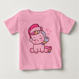 Camiseta De Bebé Unicorn navidades