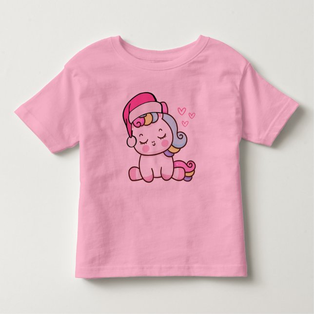 Camiseta De Bebé Unicorn navidades (Anverso)