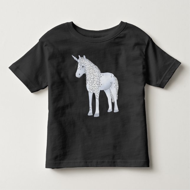 Camiseta De Bebé Unicornio azul (Anverso)