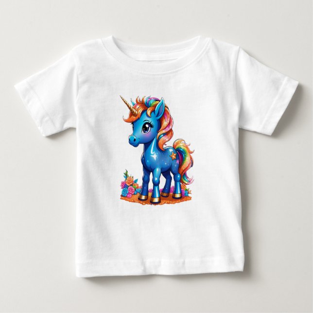 Camiseta De Bebé Unicornio bebé (Anverso)