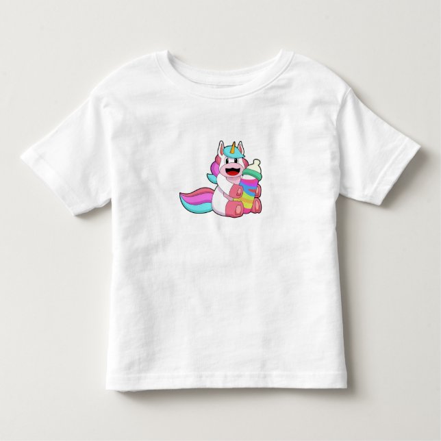 Camiseta De Bebé Unicornio con botella de bebé.PNG (Anverso)