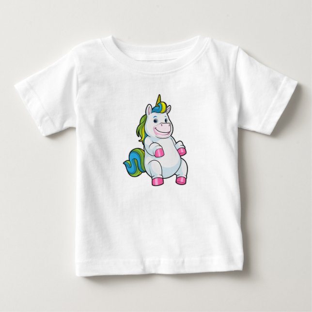 Camiseta De Bebé Unicornio con gran Belly (Anverso)