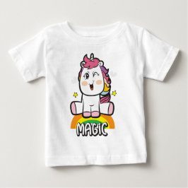 Camiseta De Bebé Unicornio con magia