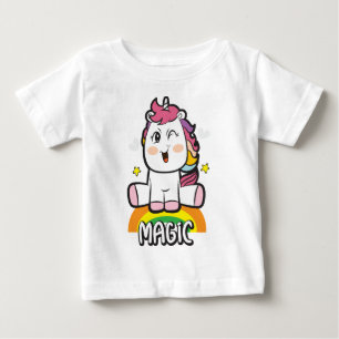 Camiseta De Bebé Unicornio con magia