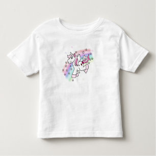 Camiseta De Bebé Unicornio del arco iris