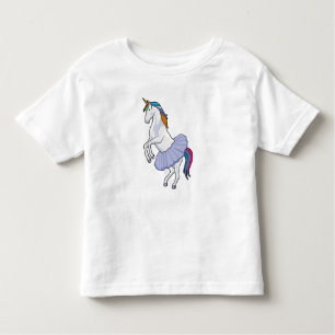 Camiseta De Bebé Unicornio en ballet con falda