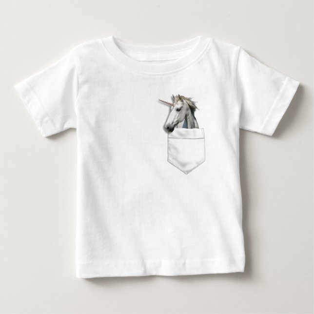 Camiseta De Bebé Unicornio en tu bolsillo (Anverso)