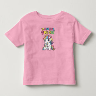 Camiseta De Bebé Unicornio Hermana Mayor Mágica
