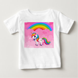 Camiseta De Bebé Unicornio lindo.