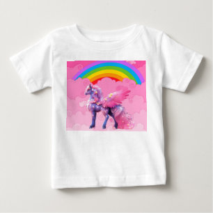 Camiseta De Bebé Unicornio lindo.
