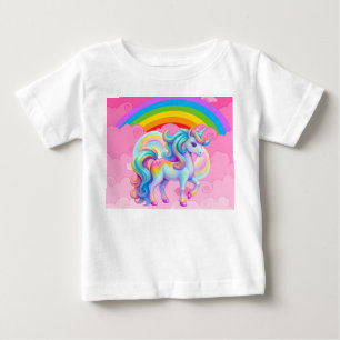 Camiseta De Bebé Unicornio lindo.