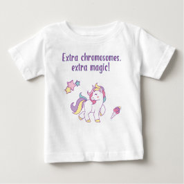 Camiseta De Bebé Unicornio mágico cromosómico extra