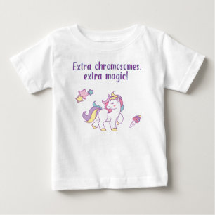 Camiseta De Bebé Unicornio mágico cromosómico extra