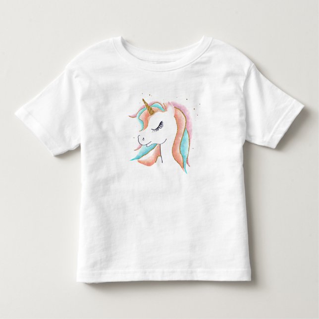 Camiseta De Bebé unicornio mágico fresco (Anverso)