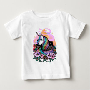 Camiseta De Bebé Unicornio Majestuoso