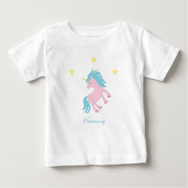 Camiseta De Bebé Unicornio rosa