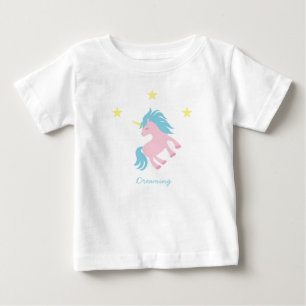 Camiseta De Bebé Unicornio rosa