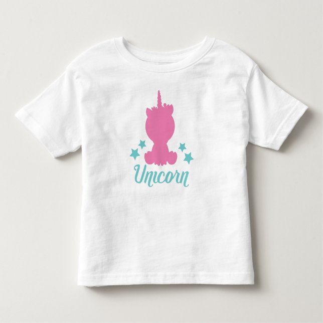 Camiseta De Bebé Unicornio, solapa de unicornio, unicornio, estrell (Anverso)