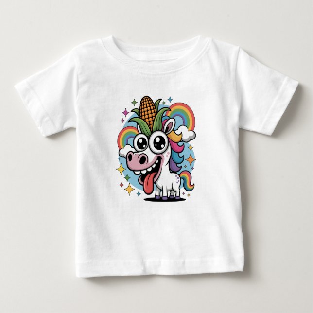 Camiseta De Bebé Unicornio único (Anverso)