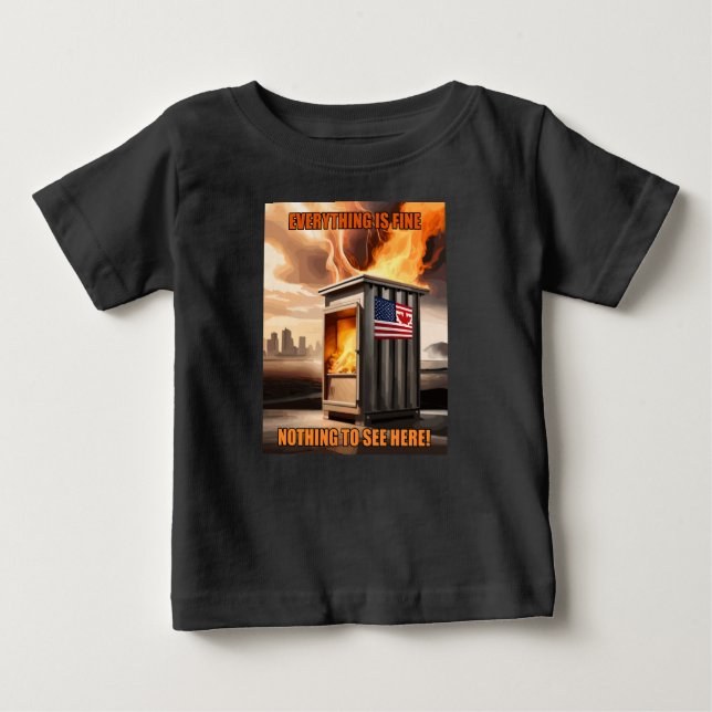 Camiseta De Bebé Unidad Norteamericana: Subiendo en el humo (Anverso)