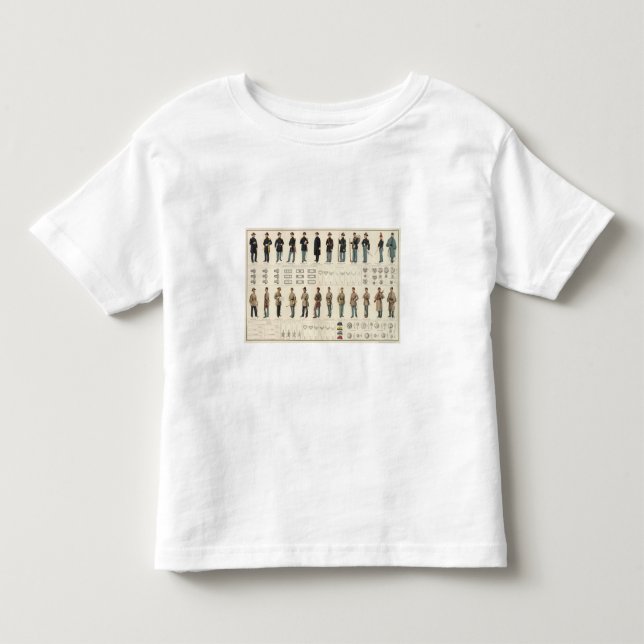 Camiseta De Bebé Uniformes, los E.E.U.U., ejércitos del CS (Anverso)