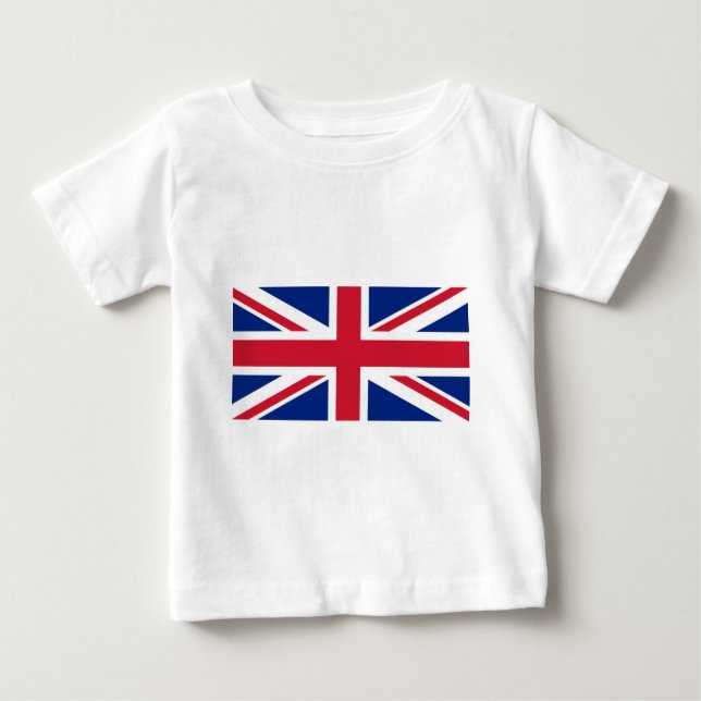 Camiseta De Bebé Union Jack: Bandera del Reino Unido (Anverso)