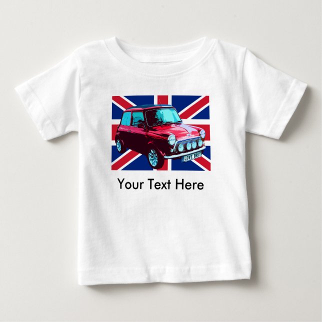 Camiseta De Bebé Union Jack mini (Anverso)