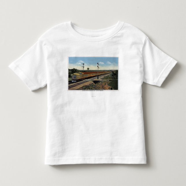 Camiseta De Bebé Unión Streamliner pacífico "ciudad de Denver " (Anverso)