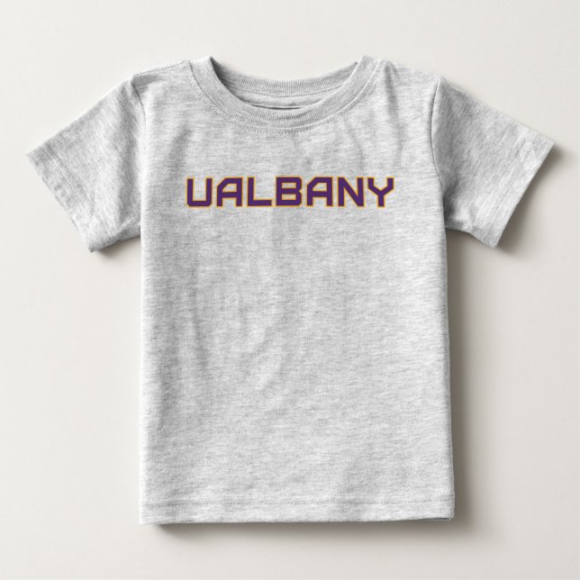 Camiseta De Bebé Universidad de Albany Wordmark (Anverso)