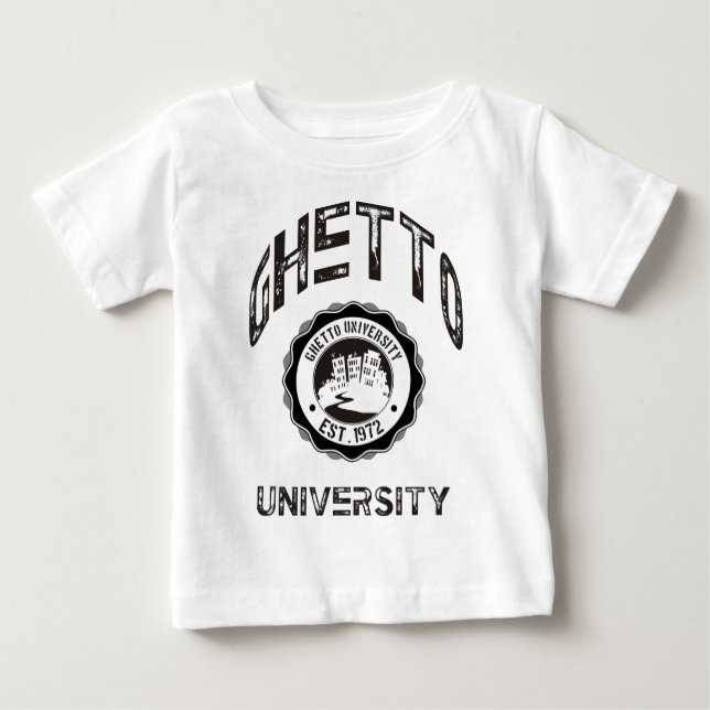 Camiseta De Bebé Universidad de Ghetto (Anverso)
