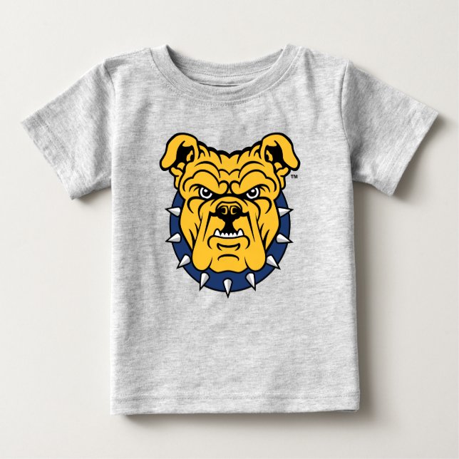 Camiseta De Bebé Universidad Estatal NCA&T | Cara de Bulldog (Anverso)