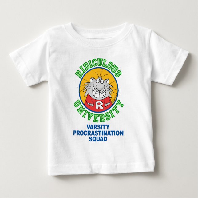 CAMISETA DE BEBÉ UNIVERSIDAD RIDÍCULA (Anverso)