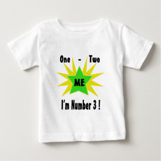 Camiseta De Bebé Uno dos yo número 3
