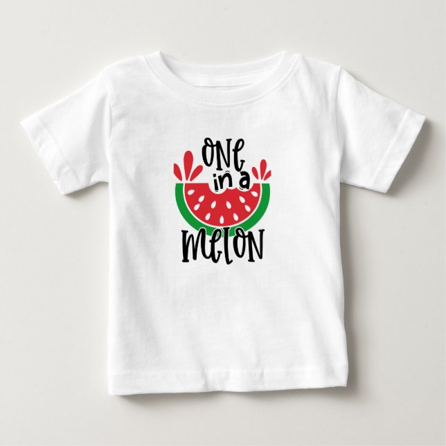Camiseta De Bebé Uno en un melón (Anverso)