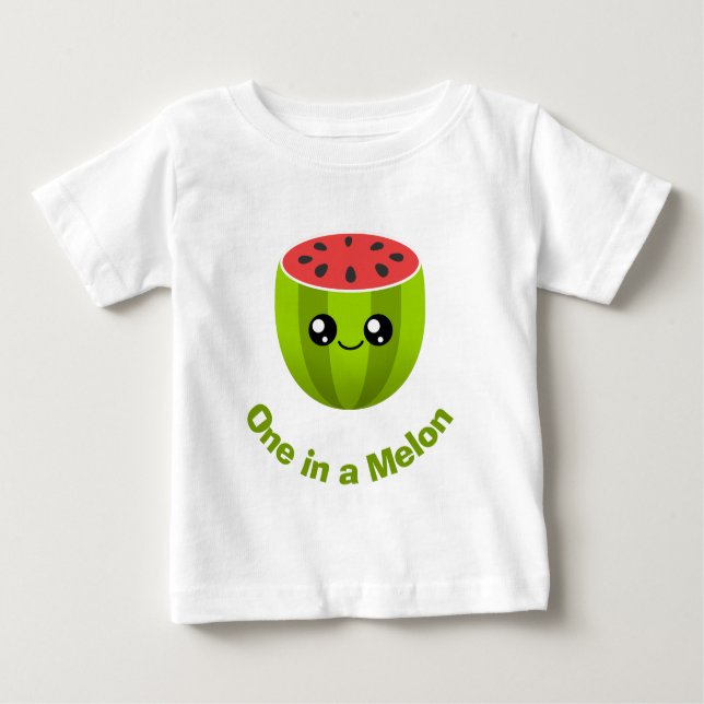 Camiseta De Bebé Uno en un melón (Anverso)