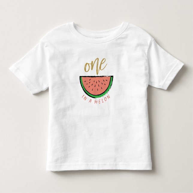 Camiseta De Bebé Uno en un melón (Anverso)
