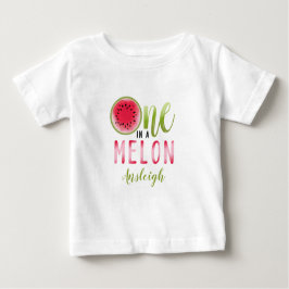 Camiseta De Bebé Uno En Un Melón De Melón Primer Cumpleaños