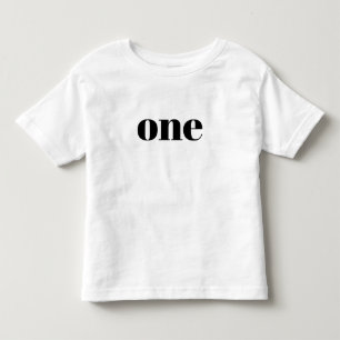 Camiseta De Bebé Uno - Feliz cumpleaños de camisas para niños peque